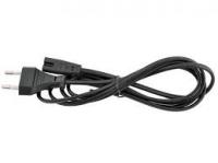 Кабель питания бытовой аппаратуры 1.8m черный без заземления