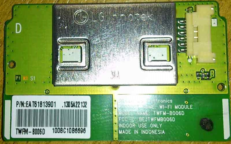 WiFiBoard LG 42LA660V-ZA TWFM-B006D (демонтаж)