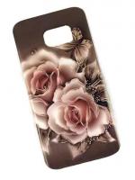 Samsung-S7-EDGE-SM-G935FD-бампер-силиконовый-с-рисунком-Розы