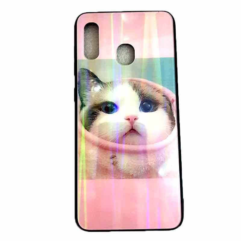 Чехол Samsung Galaxy A20 бампер силикон A20Sams-bmp - черный с рисунком