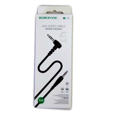 Кабель соединительный miniJack3,5mm(M) - miniJack3,5mm(M) 1.0m черный