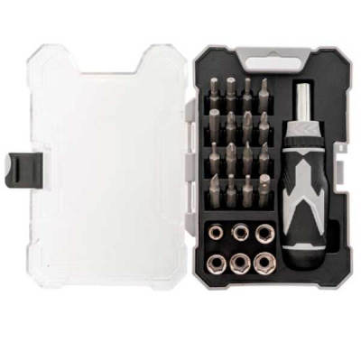Набор бит и торцевых головок с рукояткой, 23 предмета Master Hand