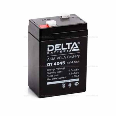 Аккумулятор Delta DT4045 4В 4.5мАч (емк.реал 4.5мАч)