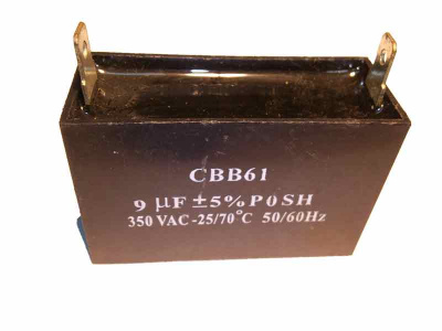 Конденсатор пусковой 9 мкФ 350 В CBB61