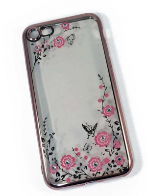 Apple-iPhone-7-7S-бампер-силиконовый-со-стразами