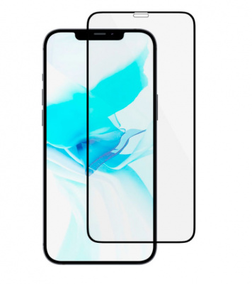Защитное стекло Apple 12 PRO mini с черной рамкой