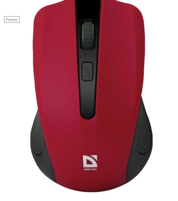 Мышь оптическая беспроводная Defender Accura MM-935 (red)
