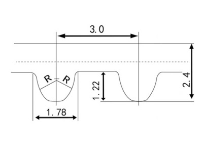 Ремень-синхронный-HTD381-3M-8-чёрный