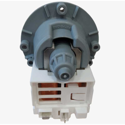 Насос сливной (помпа) M231xp (M325) Askoll 40W, крепл. — 3 винта, выводы — сзади раздельно. Вид сзади.