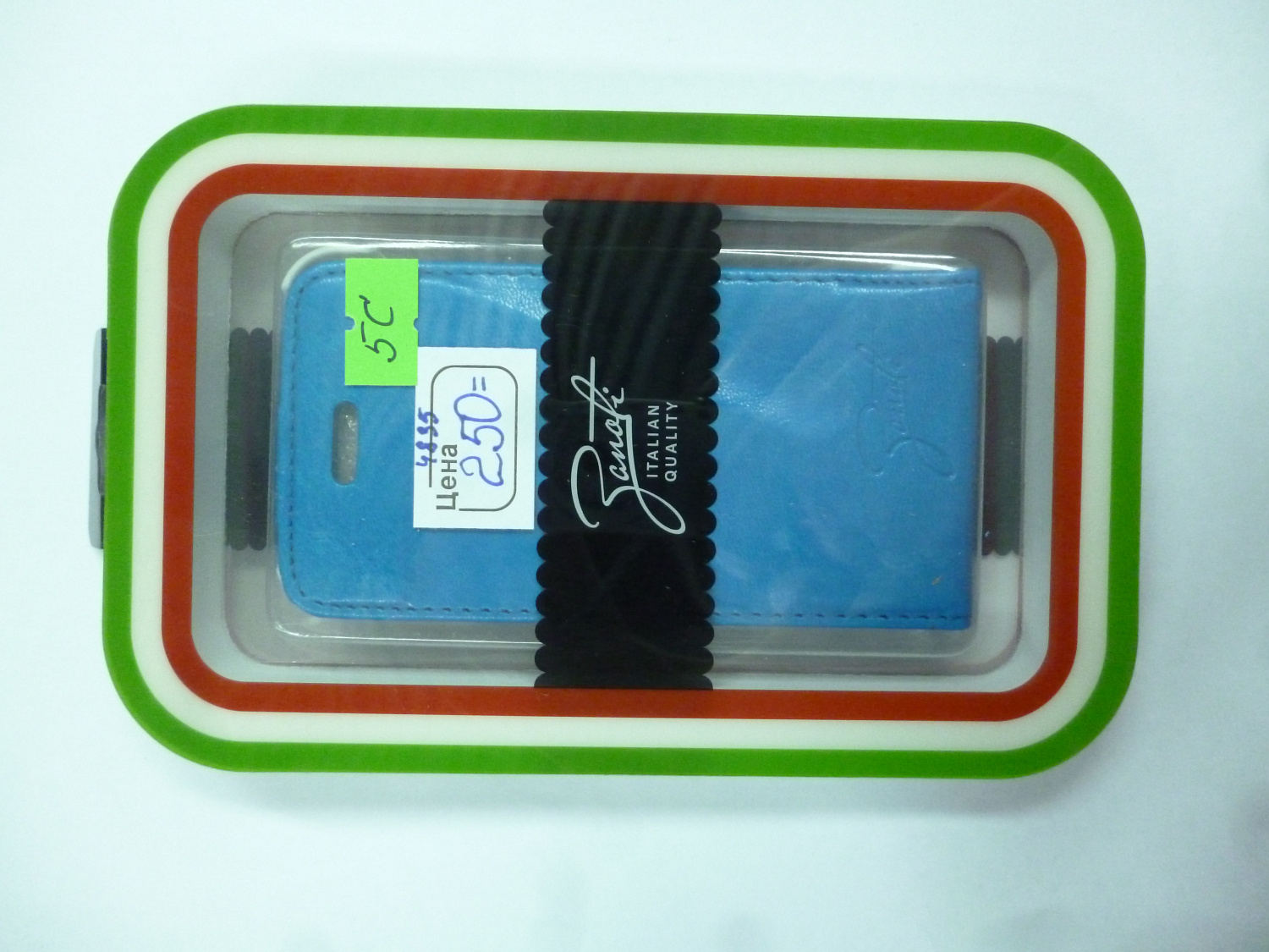 Чехол Zanoti для iPhone 5C голубой