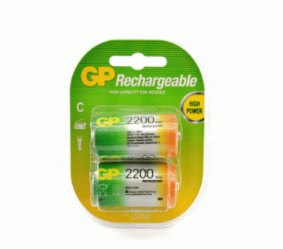 Аккумуляторы GP C HR14 2200 mAh 2BL