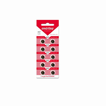 Батарейки AG7 Alkaline Smart Buy SBBB-AG7-10B 1.5В BL10