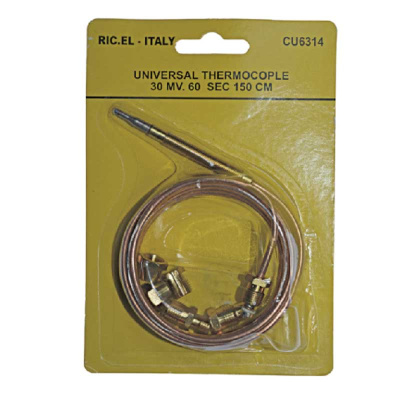 Термопара для газовой плиты, универсальная, 30mv.60sec. 150см