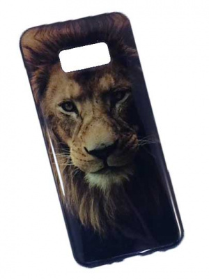 Samsung-Galaxy-S8-Plus-бампер-силиконовый-с-рисунком-Лев