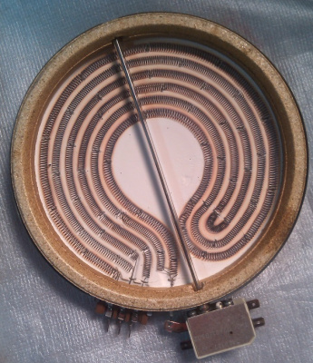 Электроконфорка 145мм 1200Вт 230В инфракрасная 3-х спиральная для стеклокерамики 1650734812 Ariston (демонтаж)