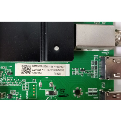 MainBoard iFFALCON TPD.RT2851T.PC779 RT2851 RT51W3  40-RT51W3-MPB2HG-C фото с надписью на детали